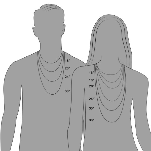 Rhodium Plated Sterling Silver Curb Style Chain (4.70 mm) - Image 3