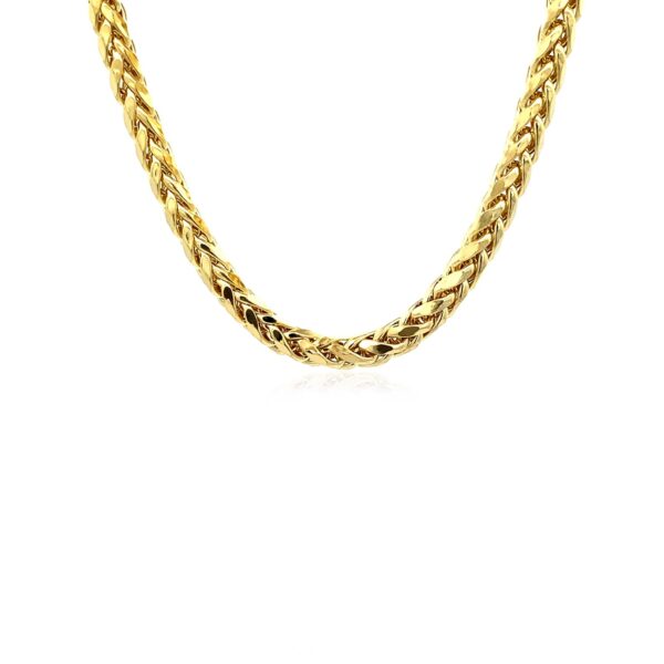 14k Yellow Gold Diamond Cut Round Franco Chain (5.30 mm) - Image 2