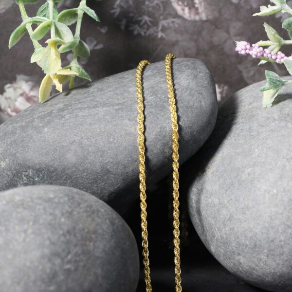14k Yellow Gold Light Rope Chain (2.00 mm) - Image 4