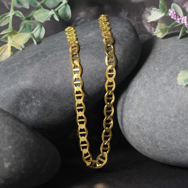 14k Yellow Gold Mariner Link Chain (5.50 mm) - Image 4