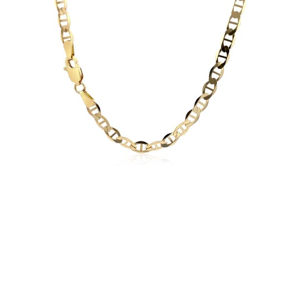 14k Yellow Gold Mariner Link Chain (4.50 mm) - Image 3