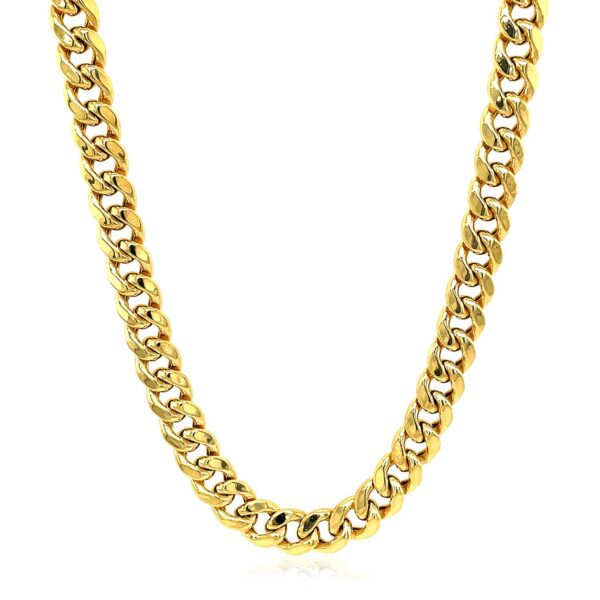 5.5mm 10k Yellow Gold Light Miami Cuban Chain - Image 2