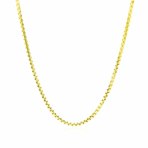 14k Yellow Gold Round Box Chain (1.8 mm) - Image 2