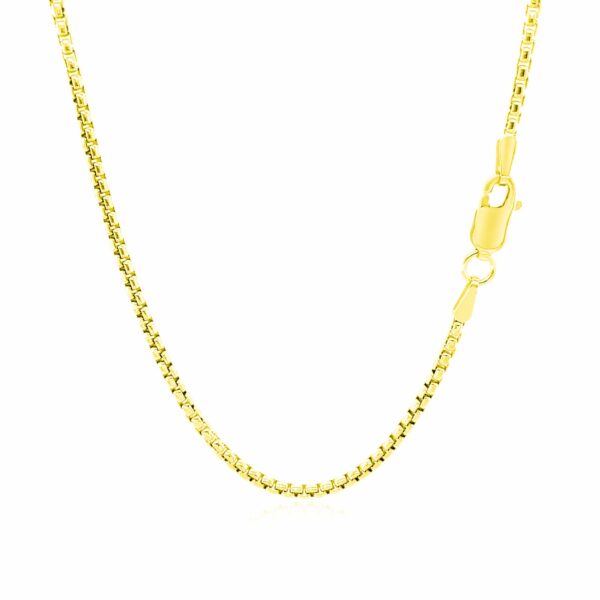 14k Yellow Gold Round Box Chain (1.8 mm) - Image 3