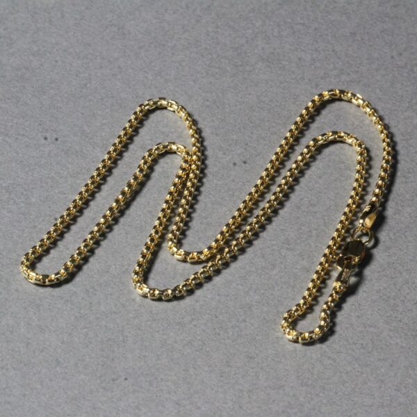 14k Yellow Gold Round Box Chain (1.8 mm) - Image 5