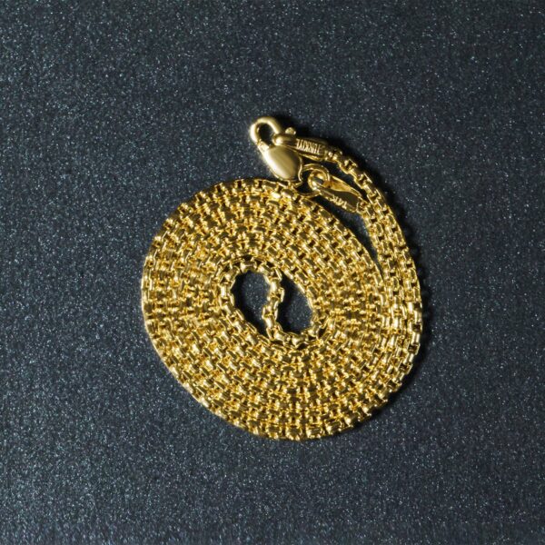 14k Yellow Gold Round Box Chain (1.8 mm) - Image 6