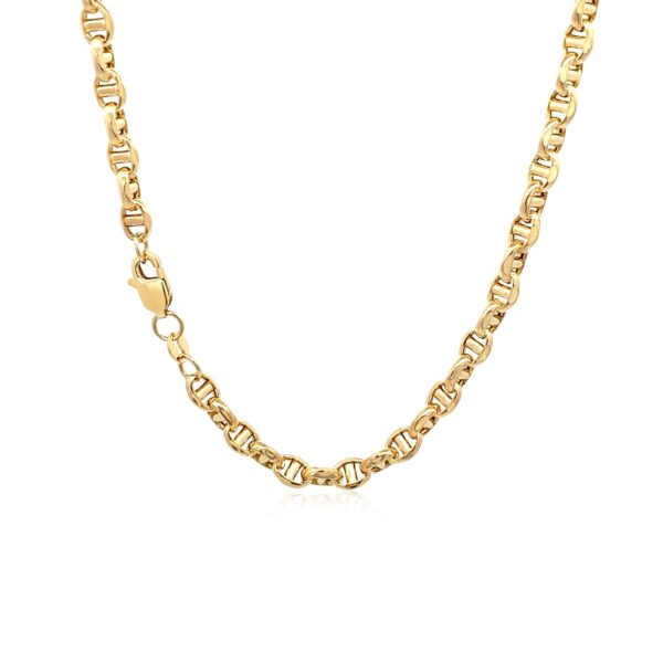 14k Yellow Gold Anchor Chain (4.50 mm) - Image 3
