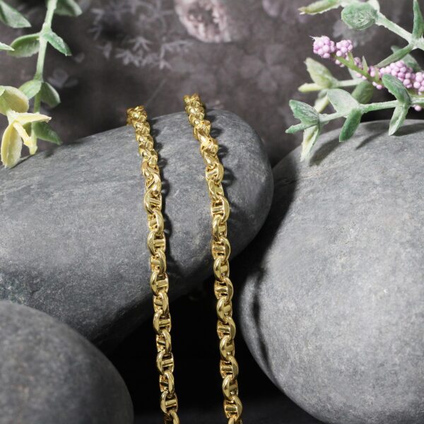 14k Yellow Gold Anchor Chain (4.50 mm) - Image 4