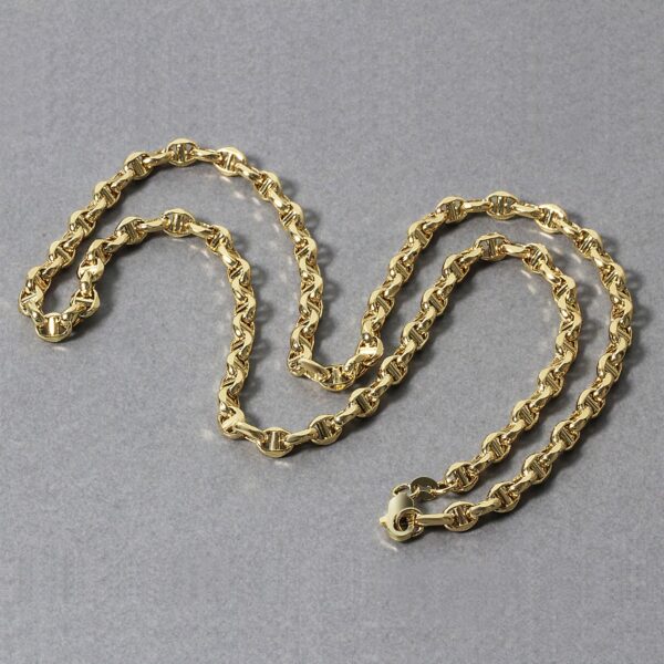 14k Yellow Gold Anchor Chain (4.50 mm) - Image 5