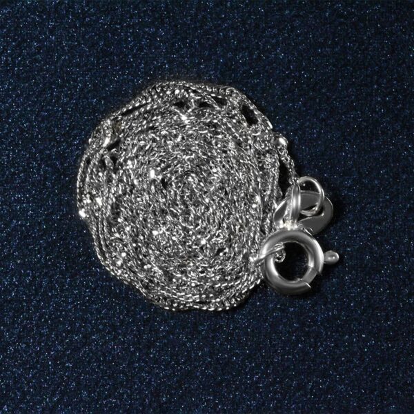14k White Gold Singapore Chain (1.10 mm) - Image 6