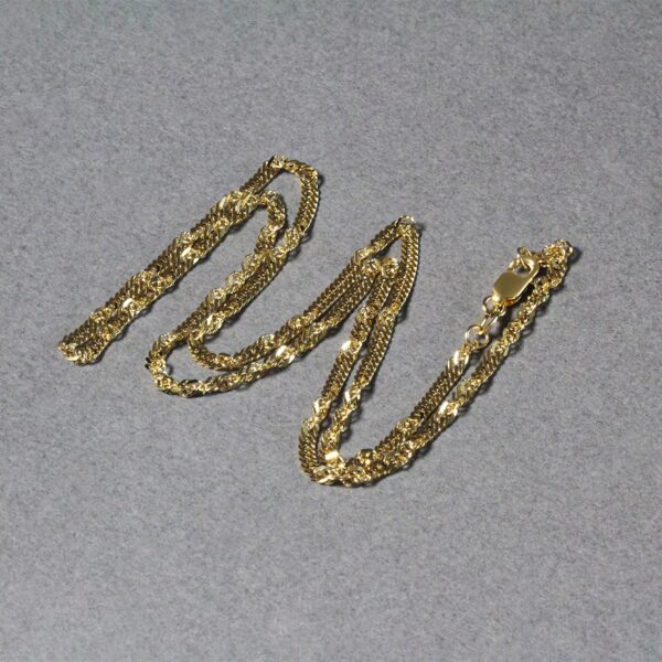 14k Yellow Gold Singapore Chain (2.10 mm) - Image 5