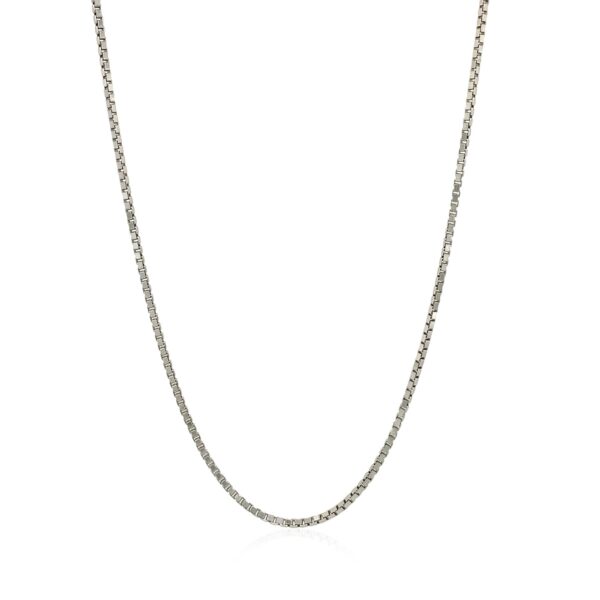 Sterling Silver 1.4mm Adjustable Box Chain (1.40 mm) - Image 2