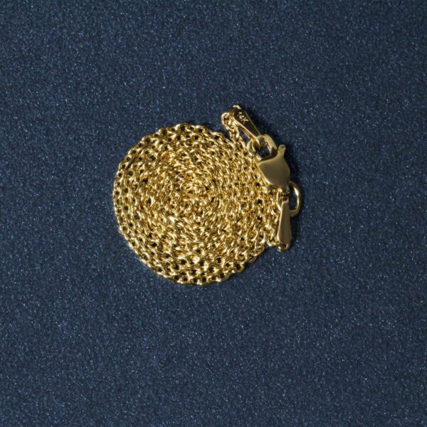 14k Yellow Gold Forsantina Lite Cable Link Chain (1.50 mm) - Image 6
