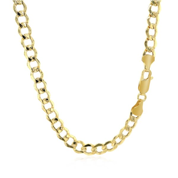 14k Yellow Gold Curb Chain (5.30 mm) - Image 3
