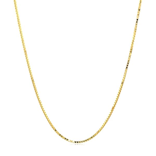 14k Yellow Gold Octagonal Box Chain (1.00 mm) - Image 2