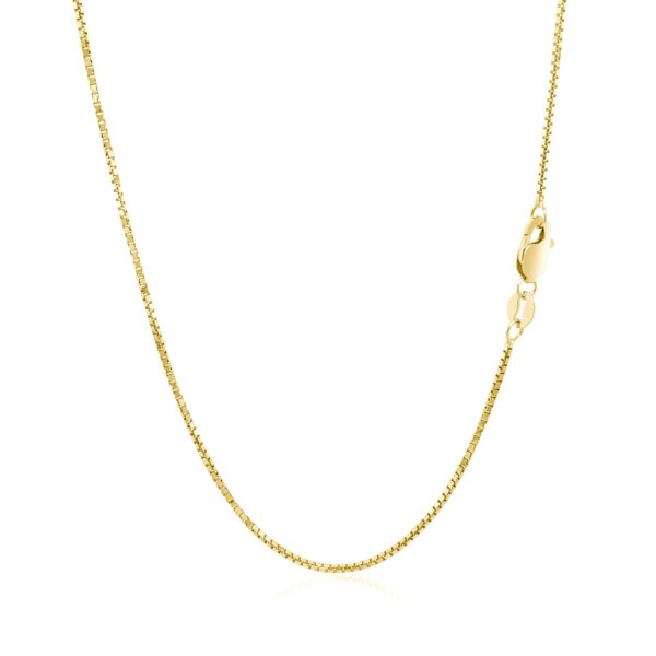 14k Yellow Gold Octagonal Box Chain (1.00 mm) - Image 3