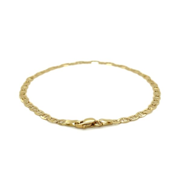 10k Yellow Gold Mariner Link Bracelet (3.20 mm) - Image 2