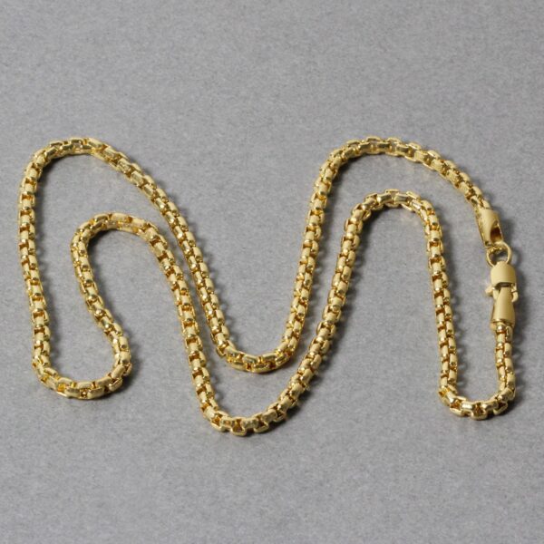 14k Yellow Gold Round Box Chain (2.5 mm) - Image 5