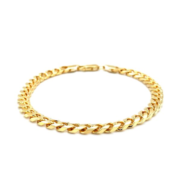 14k Yellow Gold Solid Miami Cuban Bracelet (6.00 mm) - Image 2