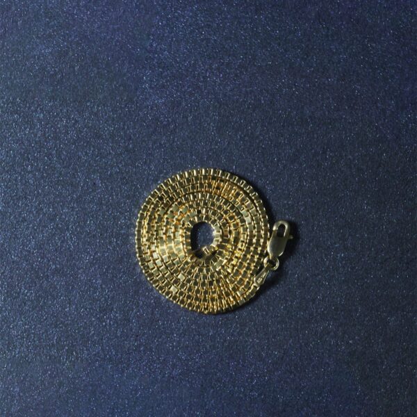 14k Yellow Gold Classic Box Chain (1.4 mm) - Image 6