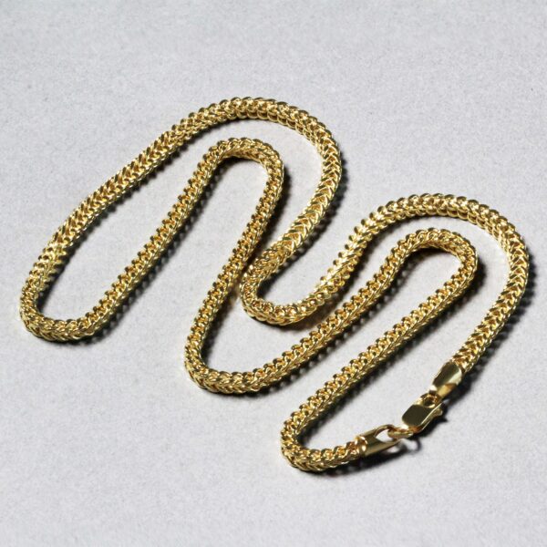 14k Yellow Gold Light Weight Wheat Chain (3.20 mm) - Image 5