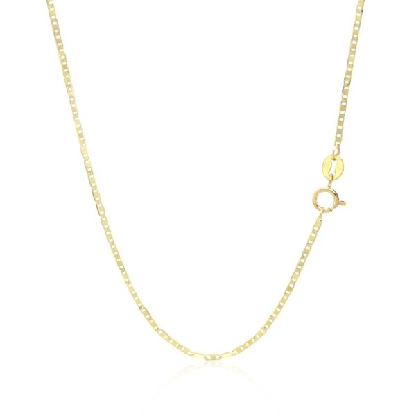 14k Yellow Gold Mariner Link Chain (1.20 mm) - Image 3