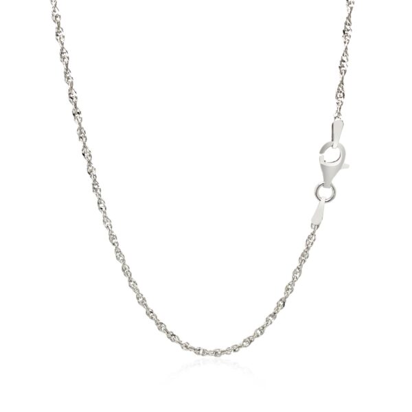 Sterling Silver Singapore Style Chain (1.80 mm) - Image 2