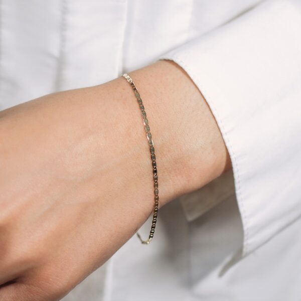 10k Yellow Gold Mariner Link Bracelet (1.70 mm) - Image 4
