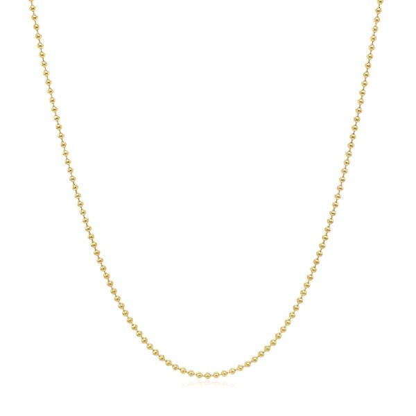 14k Yellow Gold Bead Chain 1.0mm (1.00 mm) - Image 2