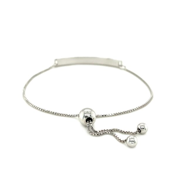 Sterling Silver Adjustable I Love You to the Moon and Back Bracelet (1.20 mm) - Image 3