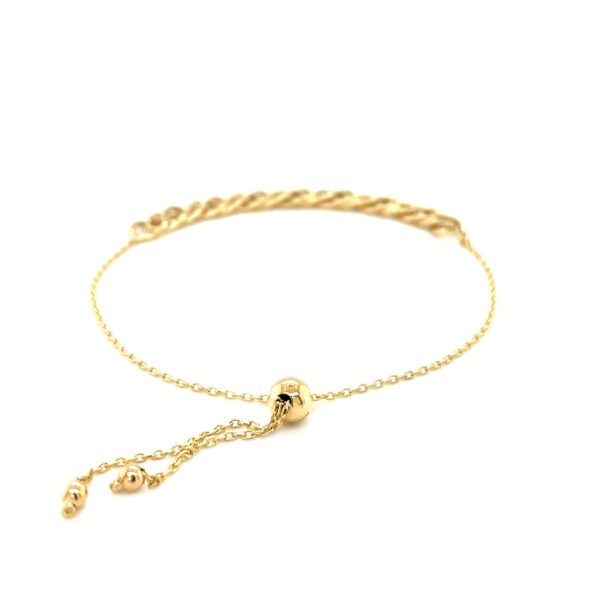 Adjustable Chain Bracelet in 14k Yellow Gold (5.00 mm) - Image 3