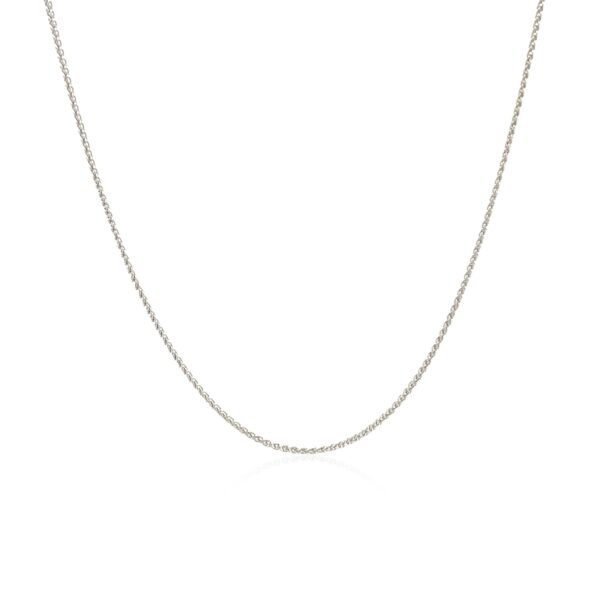 10k White Gold Wheat Chain 0.6mm - Image 2