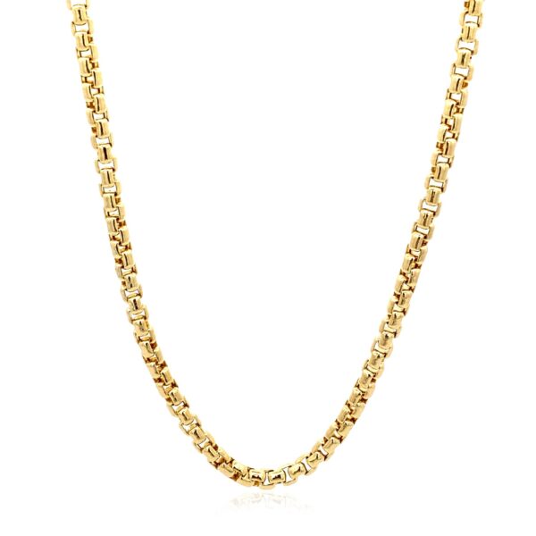 14k Yellow Gold Round Box Chain (3.4 mm) - Image 2