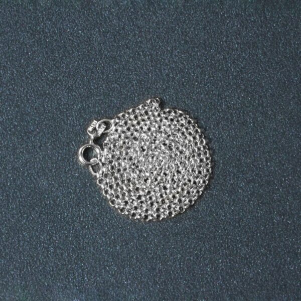 14k White Gold Rolo Chain (1.90 mm) - Image 5