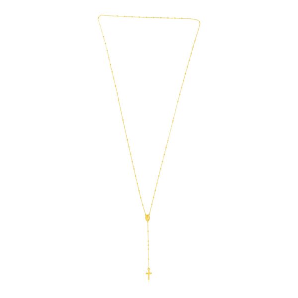 14k Yellow Gold Rosary Necklace