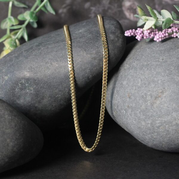 14k Yellow Gold Classic Solid Miami Cuban Chain (2.60 mm) - Image 5