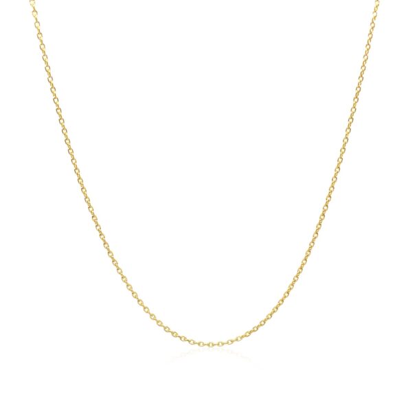 Adjustable Cable Chain in 14k Yellow Gold (0.97 mm) - Image 2