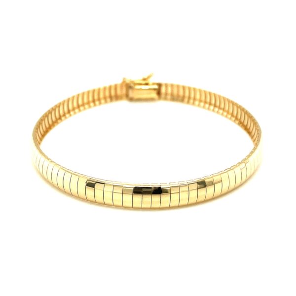 14k Yellow Gold Classic Omega Bracelet (6.00 mm) - Image 2