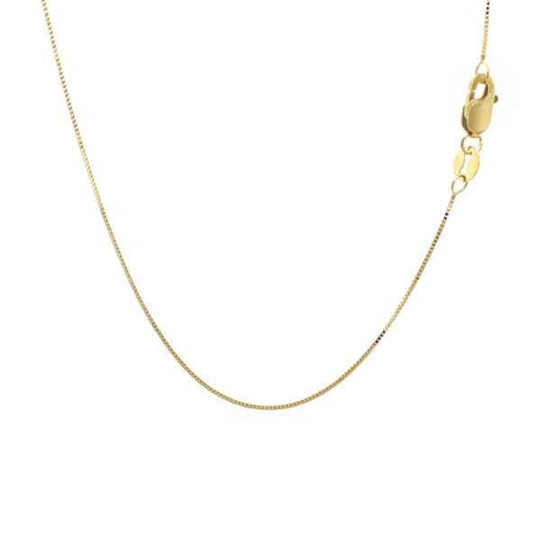 14k Yellow Gold Classic Box Chain (0.45 mm) - Image 3