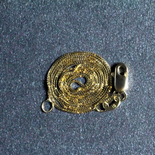 14k Yellow Gold Classic Box Chain (0.45 mm) - Image 6