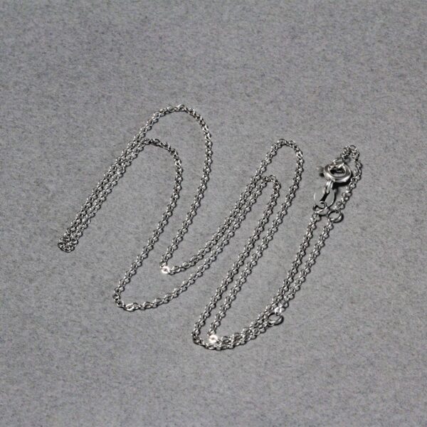 Double Extendable Piatto Chain in 14k White Gold (1.30 mm) - Image 3