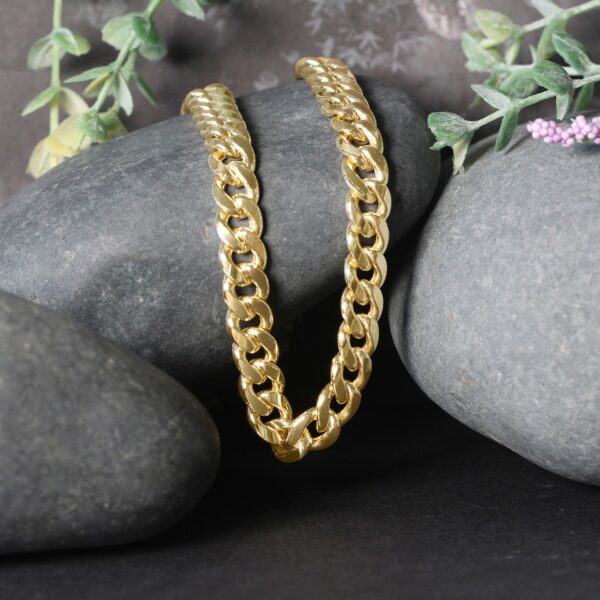 10k Yellow Gold Light Miami Cuban Chain (8.00 mm) - Image 5