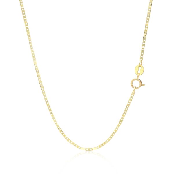 10k Yellow Gold Mariner Link Chain (1.20 mm) - Image 3