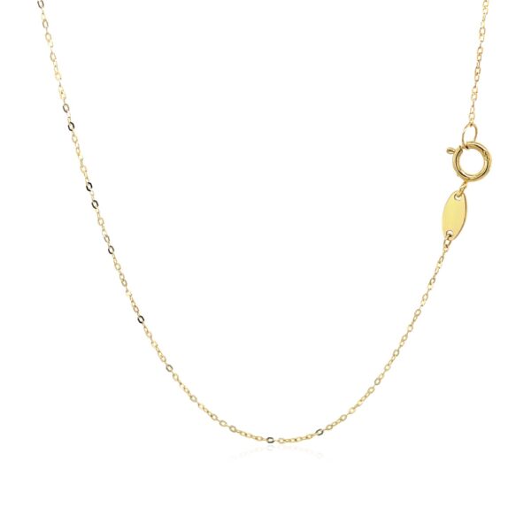 14k Yellow Gold with Peace Symbol Pendant - Image 2