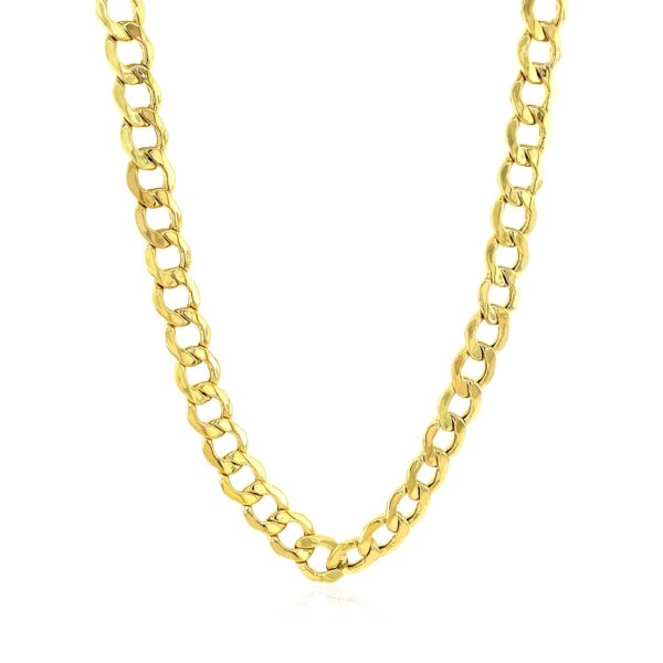 10k Yellow Gold Curb Chain (6.20 mm) - Image 2
