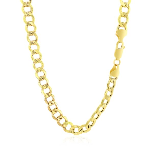 10k Yellow Gold Curb Chain (6.20 mm) - Image 3