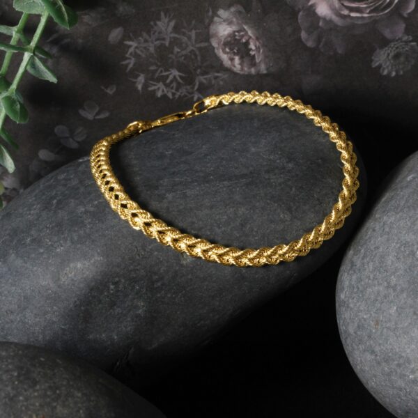 Double Rope Chain Bracelet in 10k Yellow Gold (2.10 mm) - Image 2
