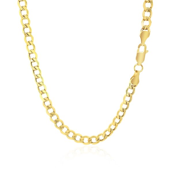 10k Yellow Gold Curb Chain (4.40 mm) - Image 3