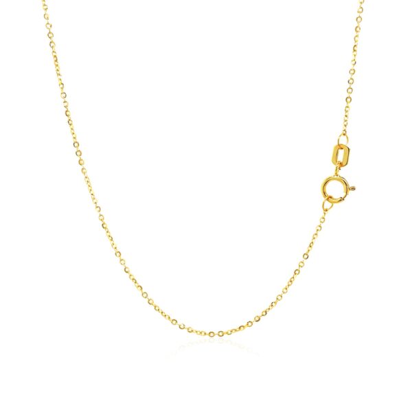 14k Yellow Gold Necklace with Eight Pointed Star and Beads - Image 3