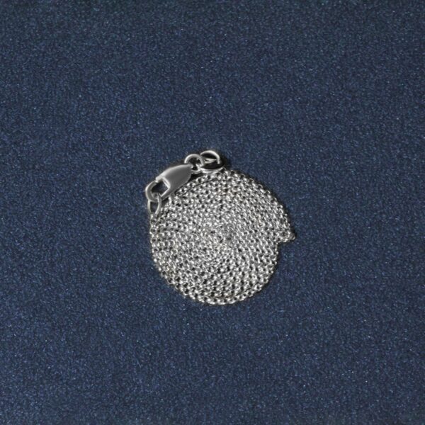 14k White Gold Diamond Cut Rolo Chain (1.10 mm) - Image 6